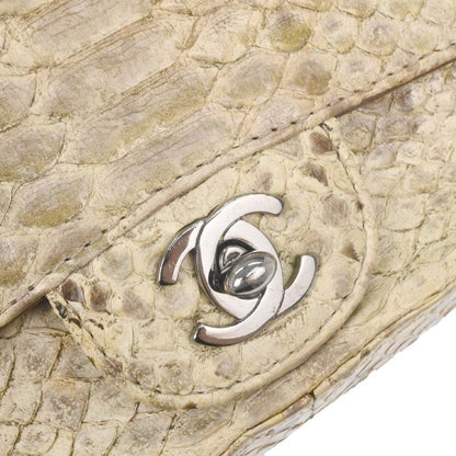 Chanel * Beige Python Stone Handbag