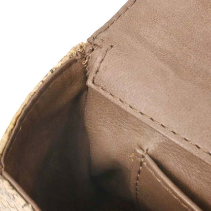 Chanel * Beige Python Stone Handbag