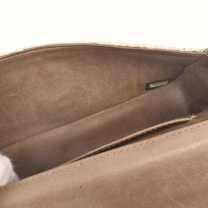 Chanel * Beige Python Stone Handbag