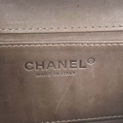 Chanel * Beige Python Stone Handbag