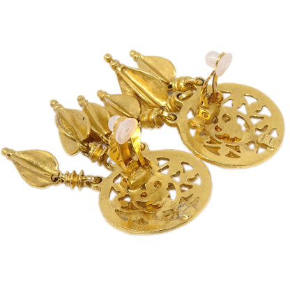 Chanel Dangle Clip-On Earrings Gold 95A