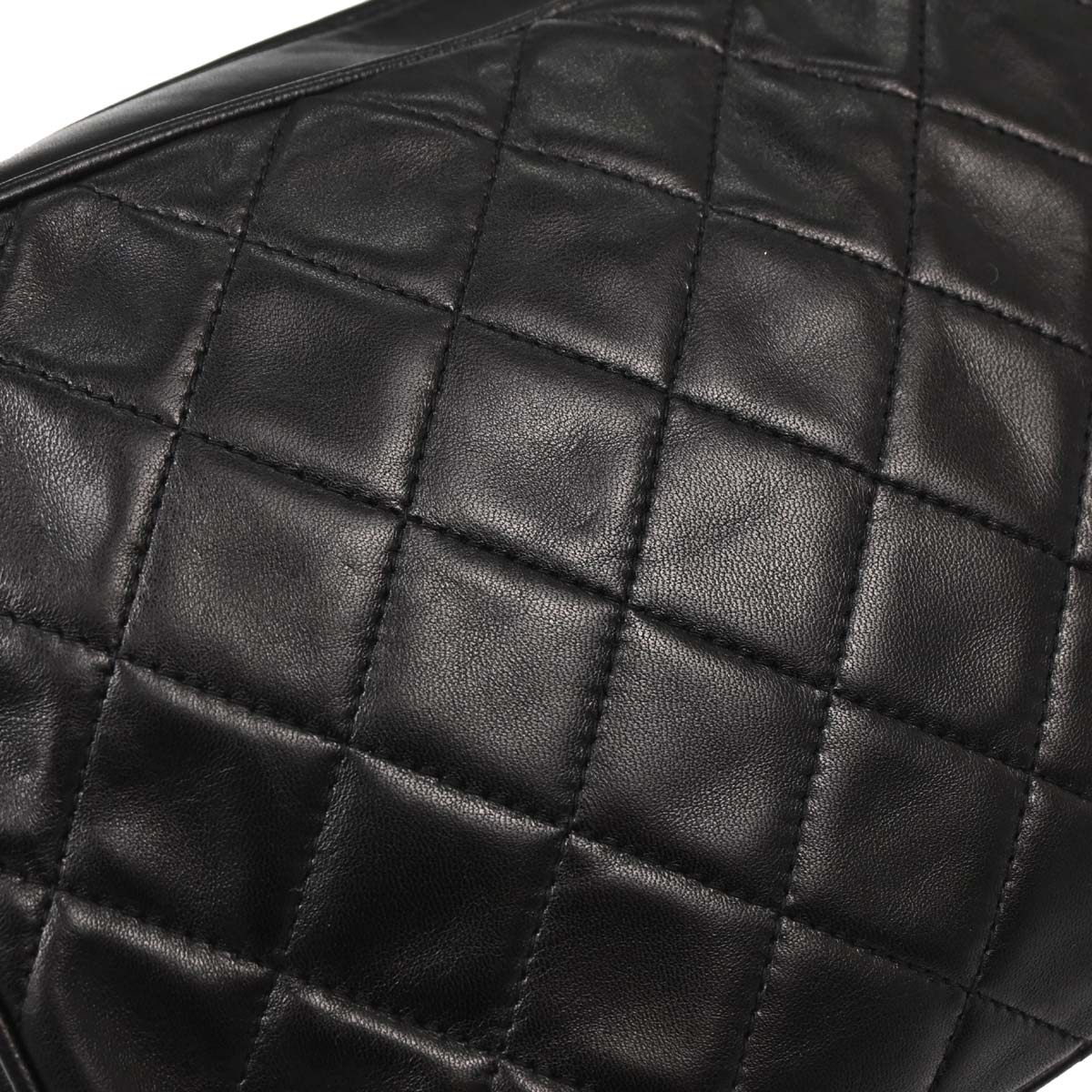 Chanel Black Lambskin Camera Bag Large