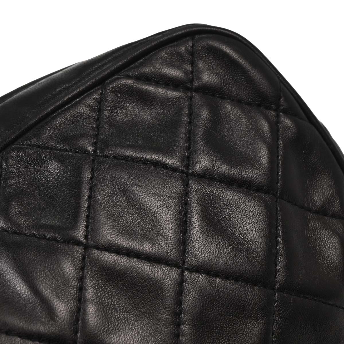 Chanel Black Lambskin Camera Bag Large