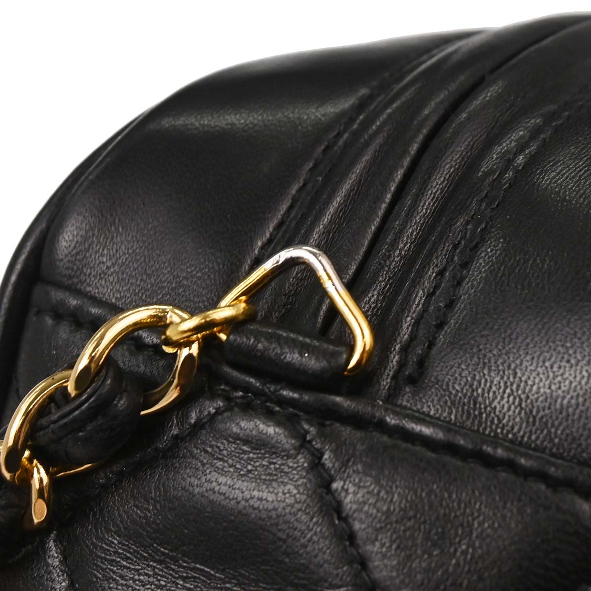 Chanel Black Lambskin Camera Bag Large