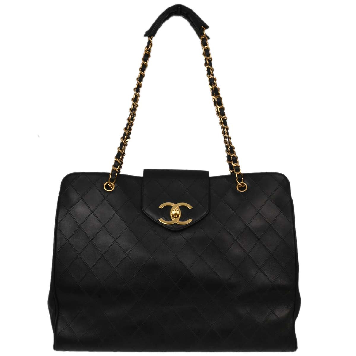 Chanel Black Lambskin Bicolore Supermodel Shoulder Bag