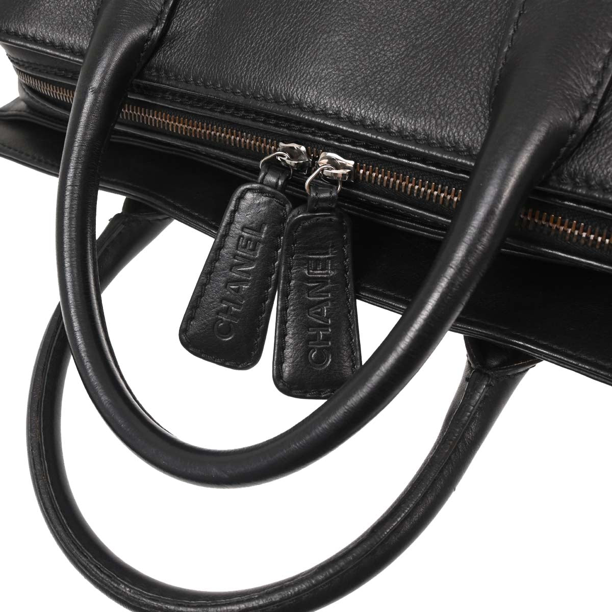 Chanel Black Calfskin 2way Shoulder Tote Bag