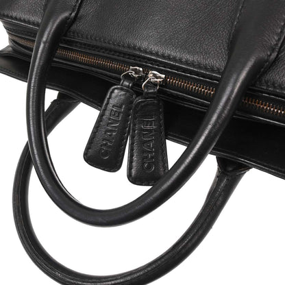Chanel Black Calfskin 2way Shoulder Tote Bag