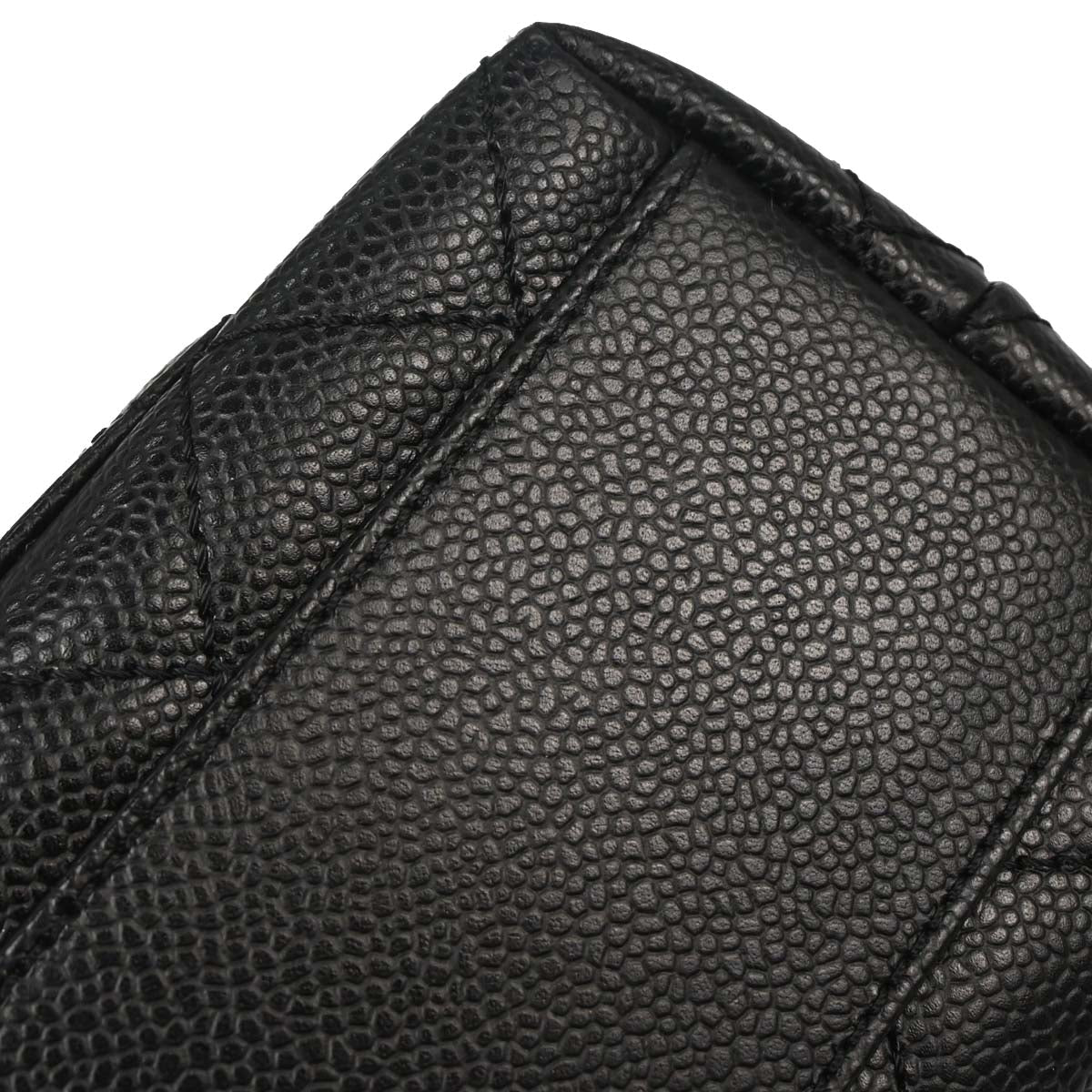 Chanel Black Caviar Skin Top Handle Handbag