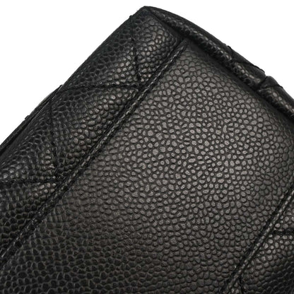 Chanel Black Caviar Skin Top Handle Handbag