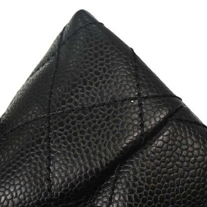 Chanel Black Caviar Skin Top Handle Handbag