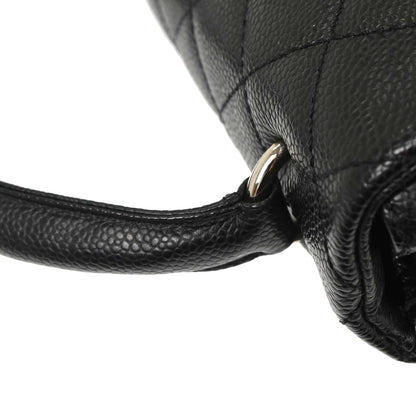 Chanel Black Caviar Skin Top Handle Handbag