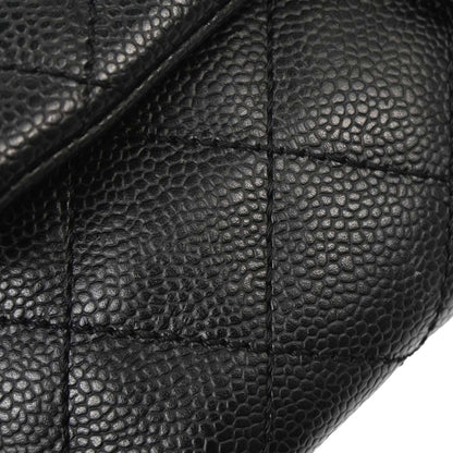 Chanel Black Caviar Skin Top Handle Handbag