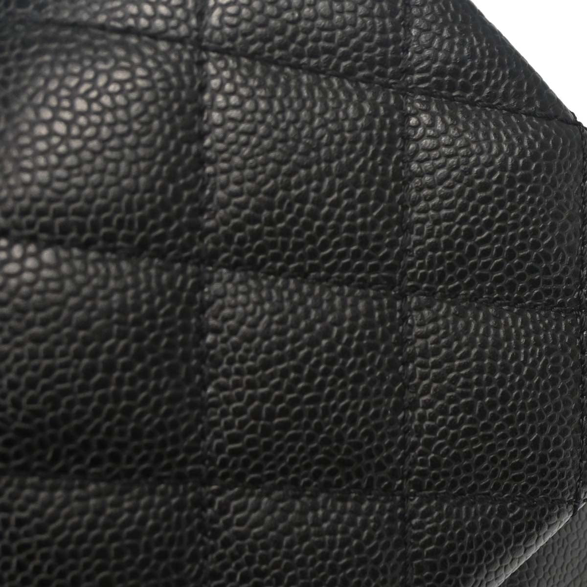 Chanel Black Caviar Skin Top Handle Handbag