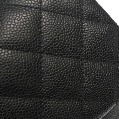 Chanel Black Caviar Skin Top Handle Handbag