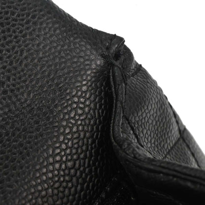 Chanel Black Caviar Skin Top Handle Handbag
