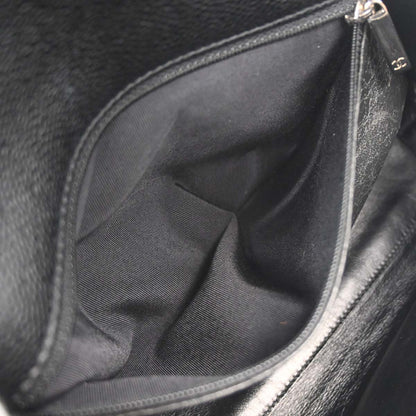 Chanel Black Caviar Skin Top Handle Handbag