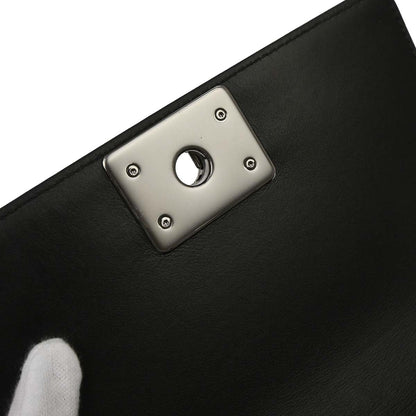 Boy Chanel Black Tweed Lambskin Small Chain Shoulder Bag