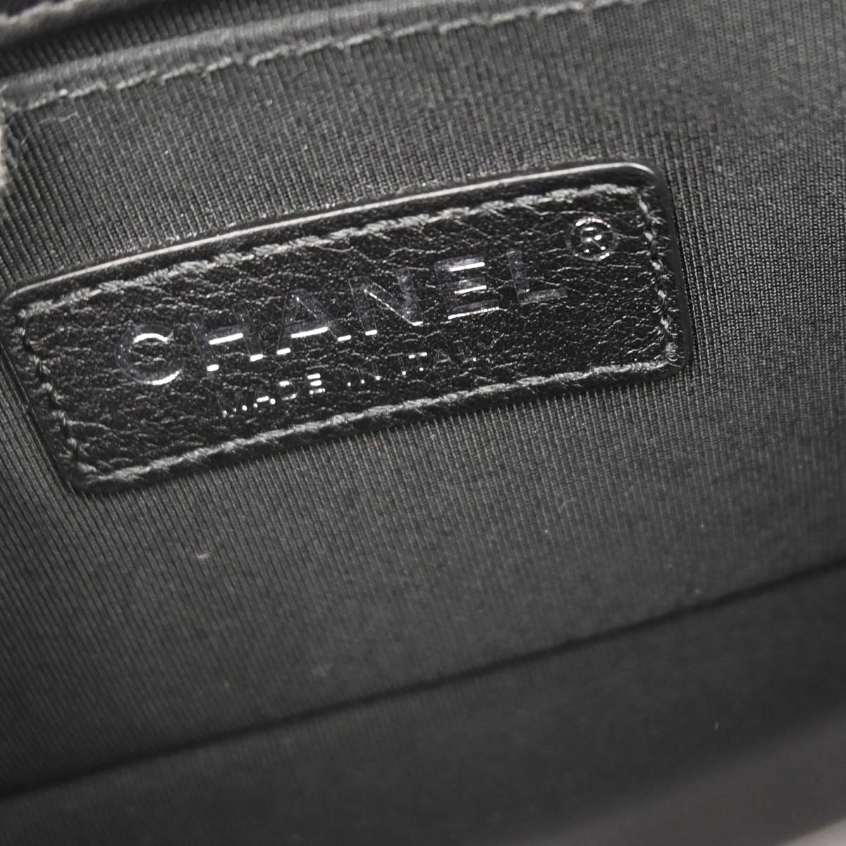 Boy Chanel Black Tweed Lambskin Small Chain Shoulder Bag