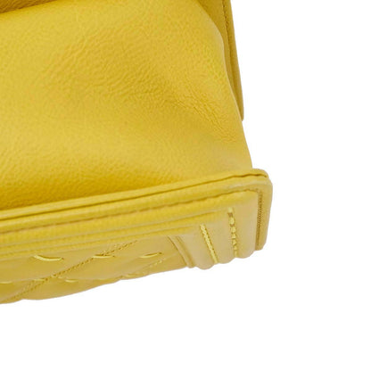 Boy Chanel Yellow Lambskin Medium Chain Shoulder Bag