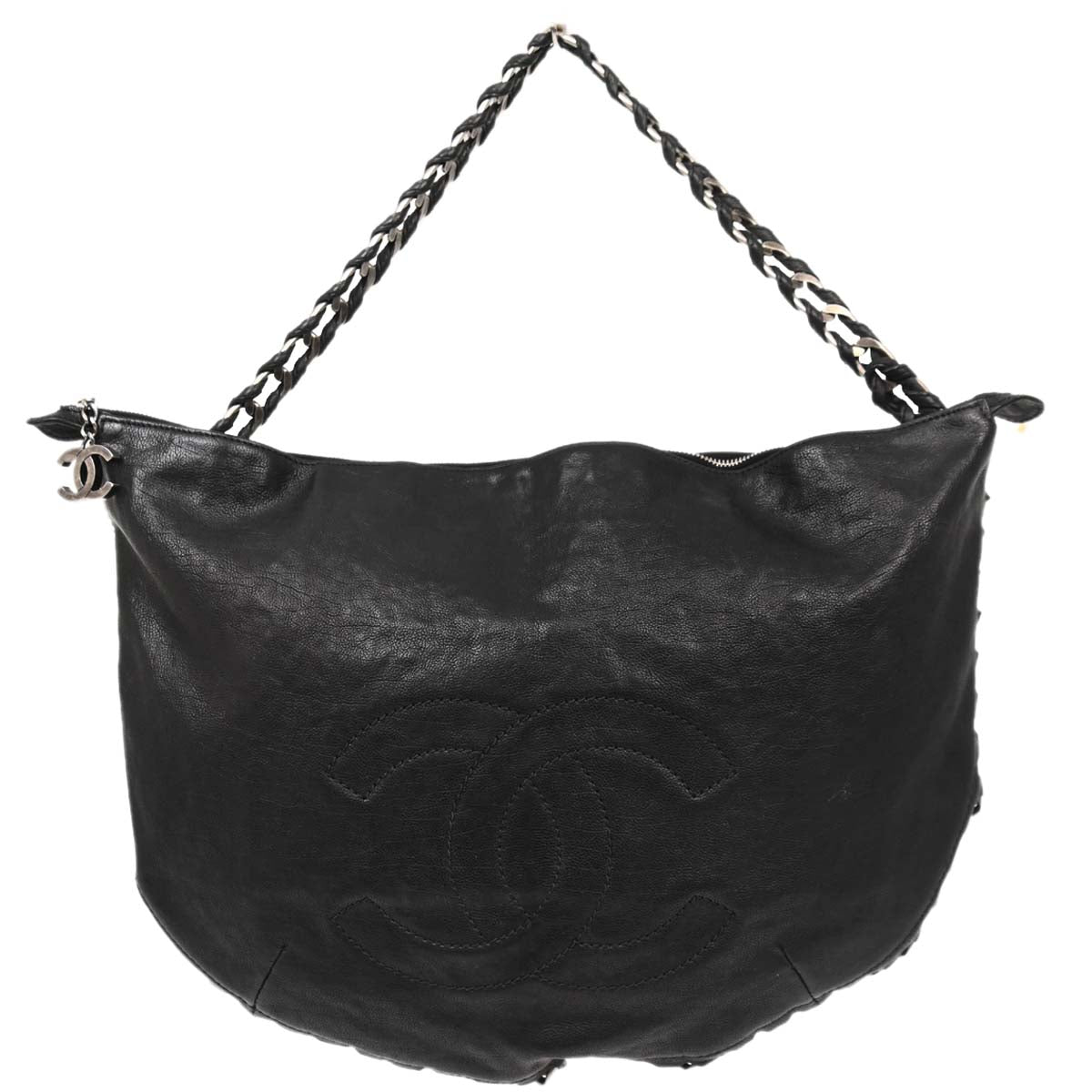 Chanel Black Calfskin Luxury Line Handbag
