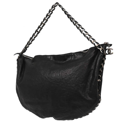 Chanel Black Calfskin Luxury Line Handbag