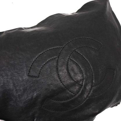 Chanel Black Calfskin Luxury Line Handbag