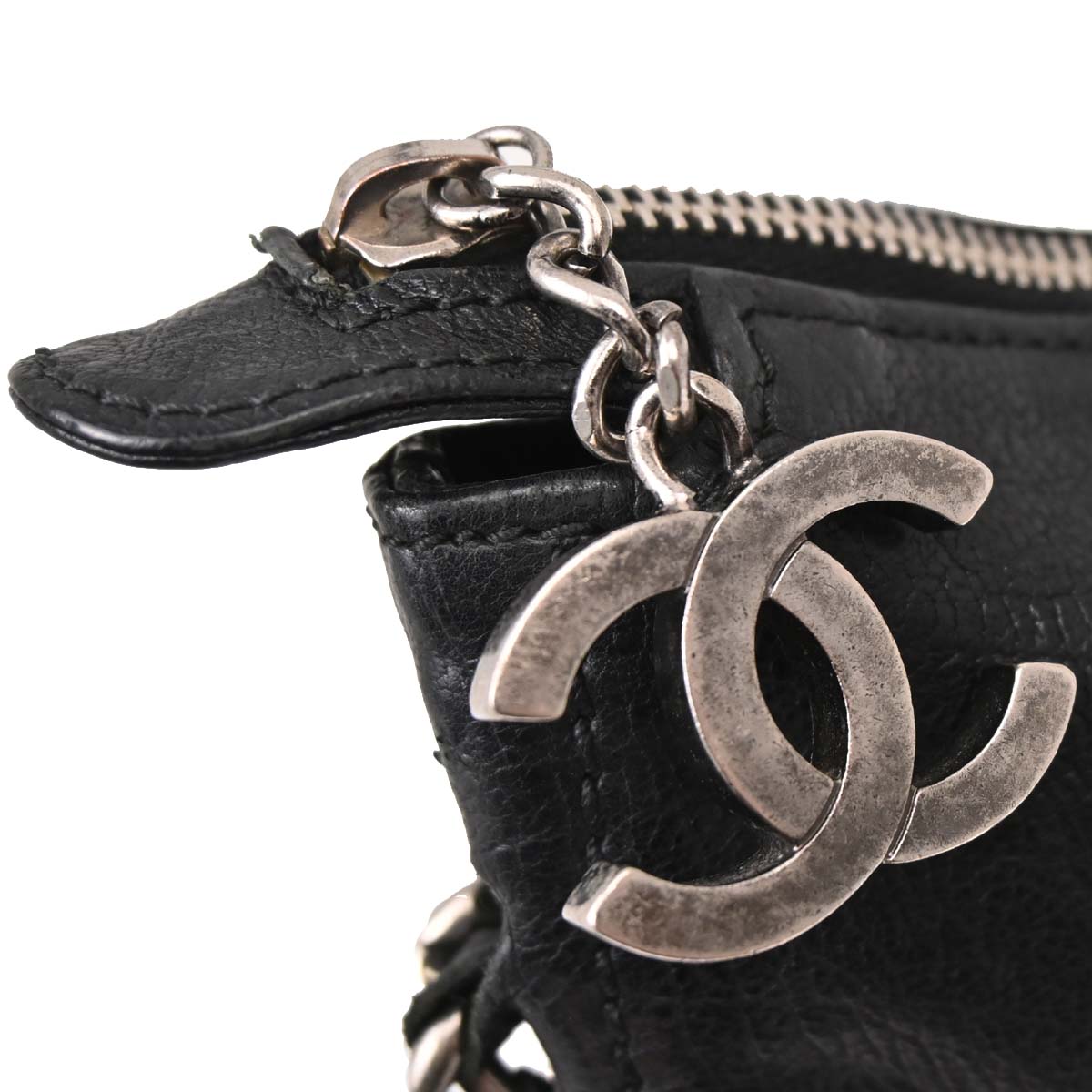 Chanel Black Calfskin Luxury Line Handbag