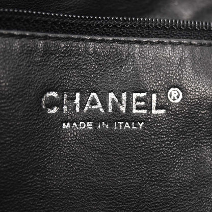 Chanel Black Calfskin Luxury Line Handbag