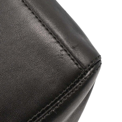 Chanel Black Lambskin Tote Shoulder Bag