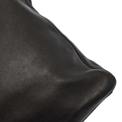 Chanel Black Lambskin Tote Shoulder Bag