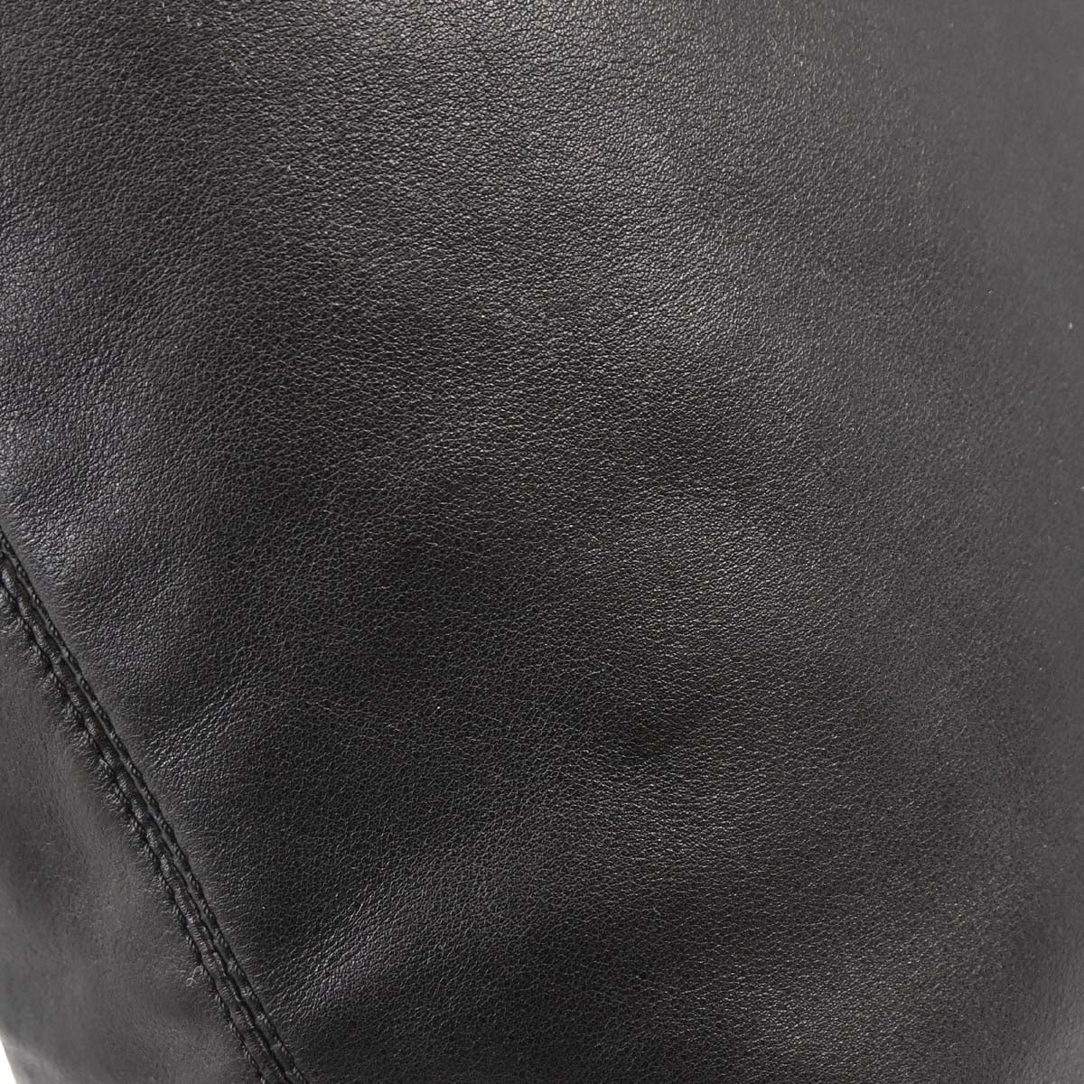Chanel Black Lambskin Tote Shoulder Bag