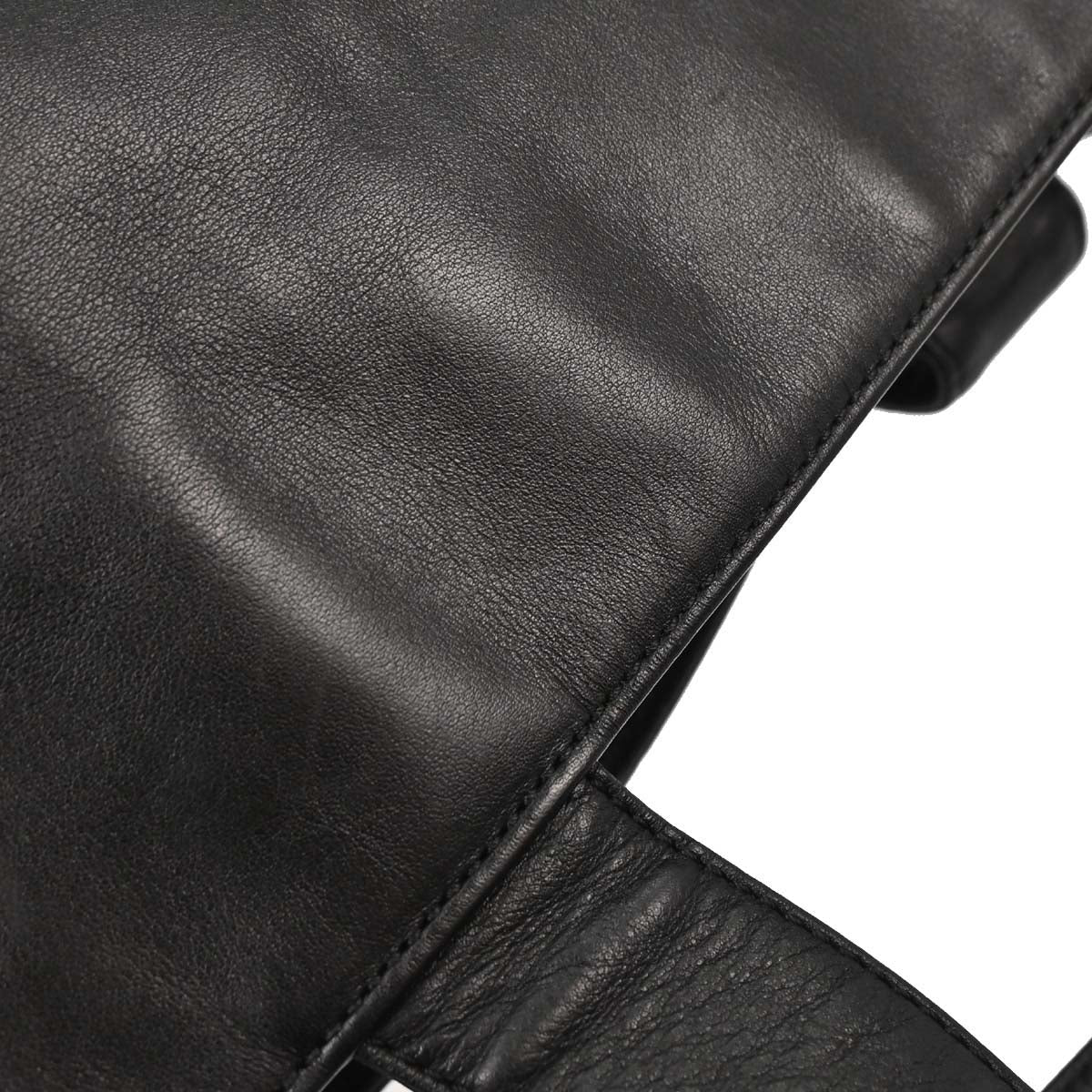Chanel Black Lambskin Tote Shoulder Bag
