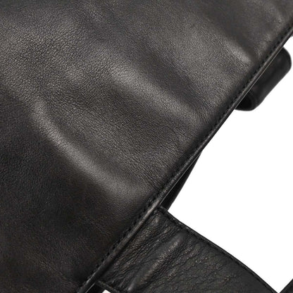 Chanel Black Lambskin Tote Shoulder Bag