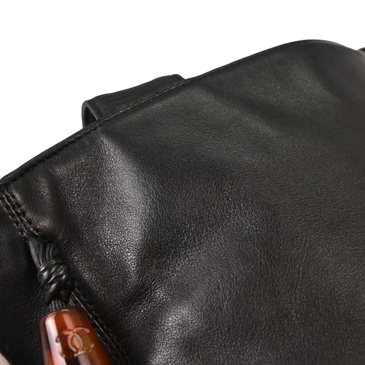 Chanel Black Lambskin Tote Shoulder Bag