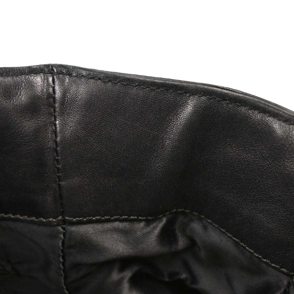Chanel Black Lambskin Tote Shoulder Bag