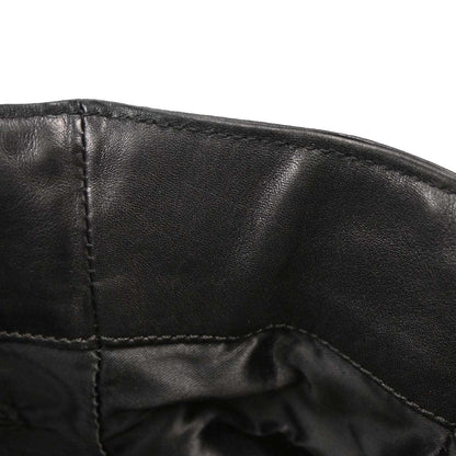 Chanel Black Lambskin Tote Shoulder Bag