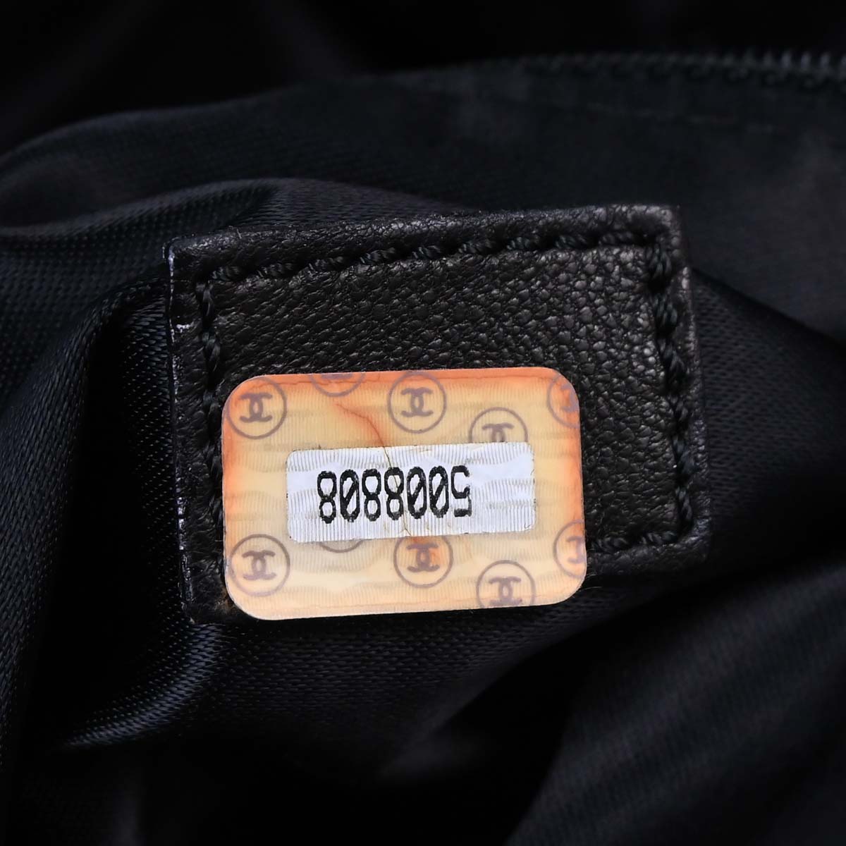 Chanel Black Lambskin Tote Shoulder Bag