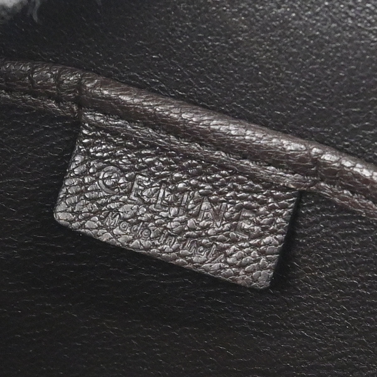 Celine Dark Brown Leather Nano Luggage Shoulder Tote Bag