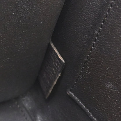 Celine Dark Brown Leather Nano Luggage Shoulder Tote Bag