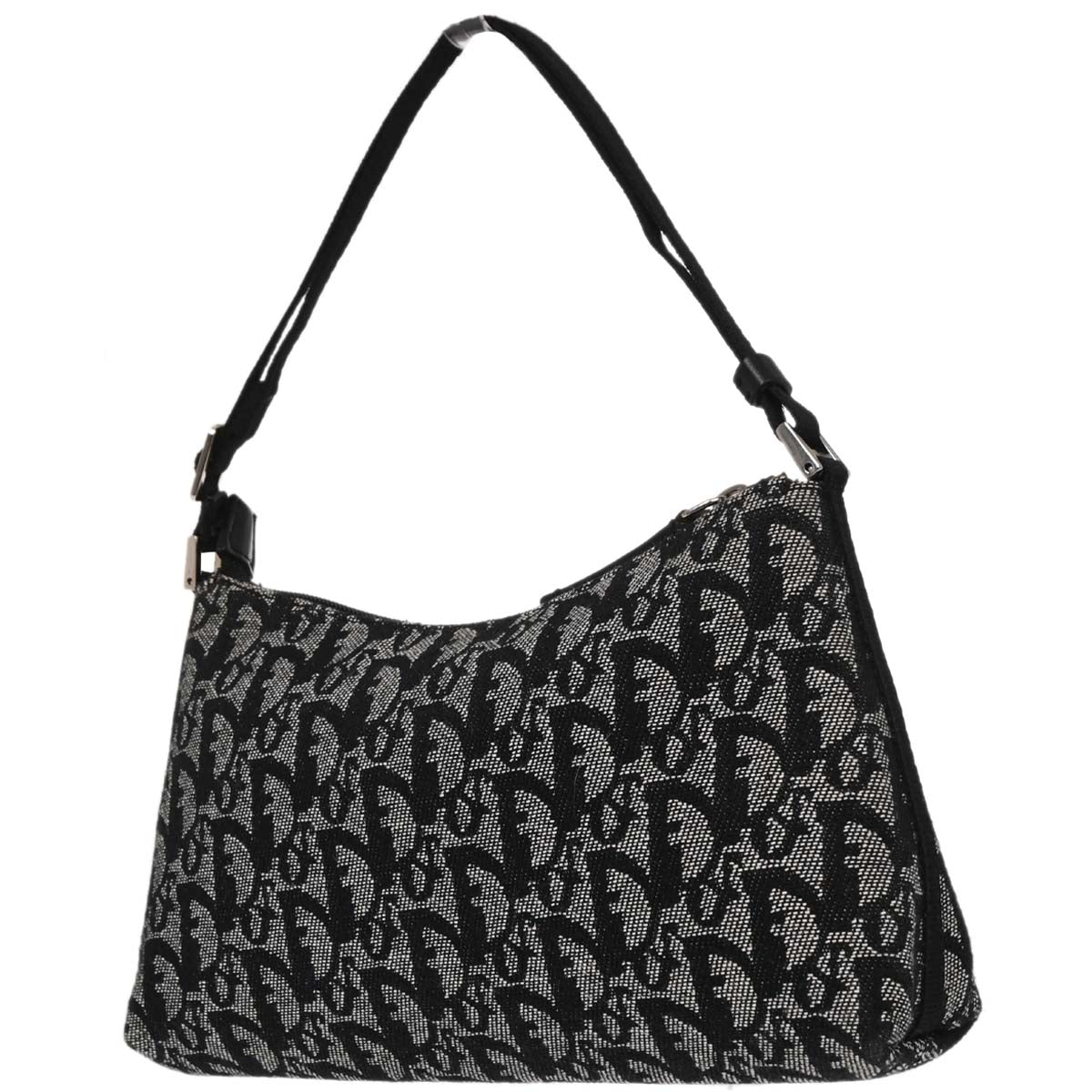 Christian Dior Black Canvas Trotter Handbag