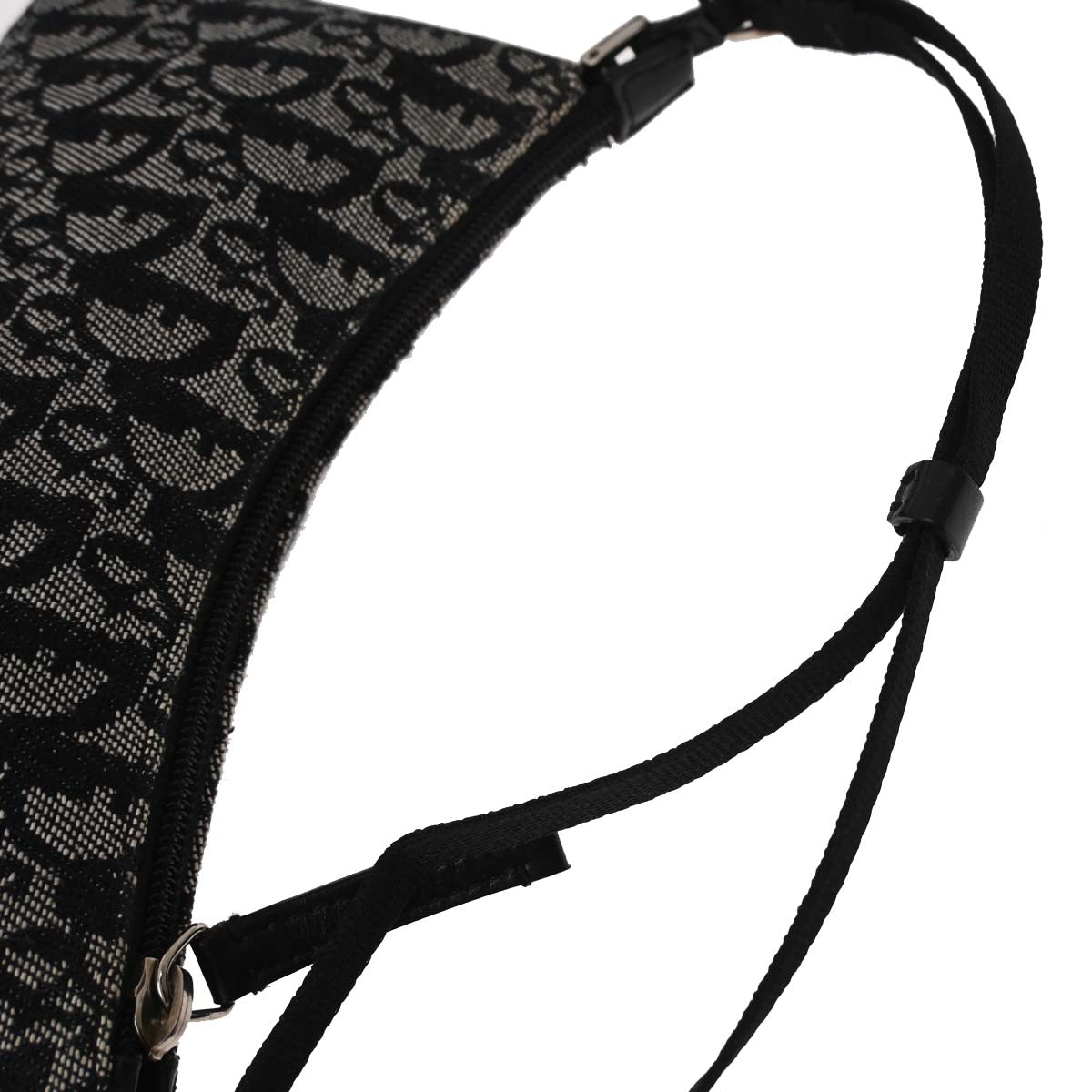 Christian Dior Black Canvas Trotter Handbag