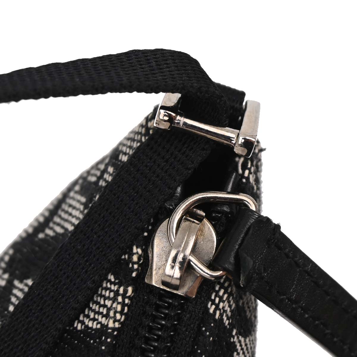 Christian Dior Black Canvas Trotter Handbag