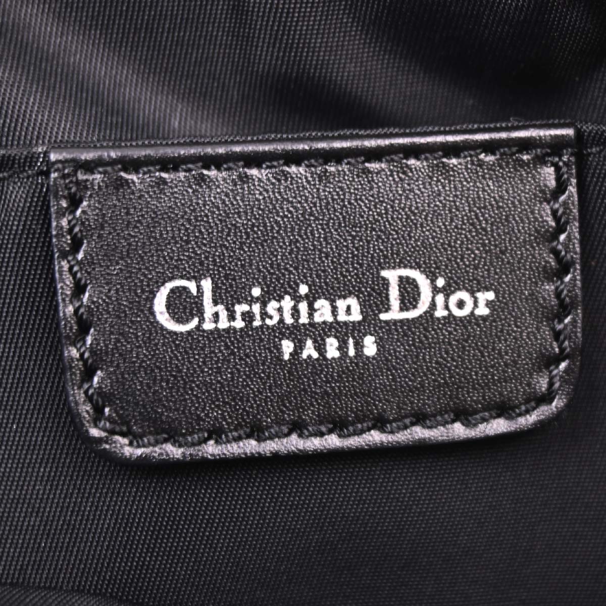 Christian Dior Black Canvas Trotter Handbag