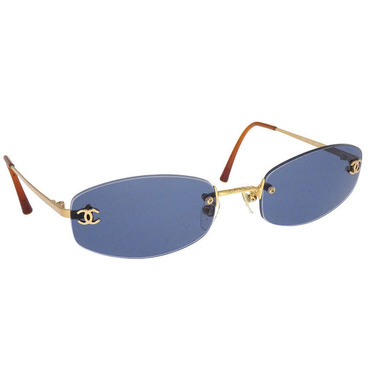 Chanel Sunglasses Eyewear Black Small Good