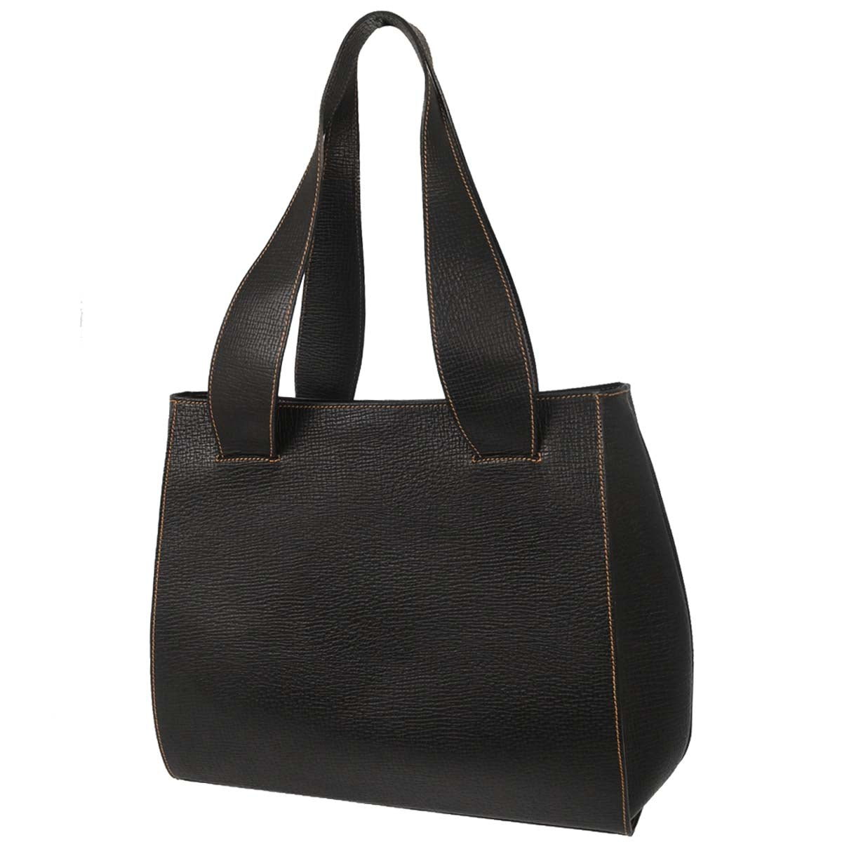 Loewe Black Leather Shoulder Tote Bag