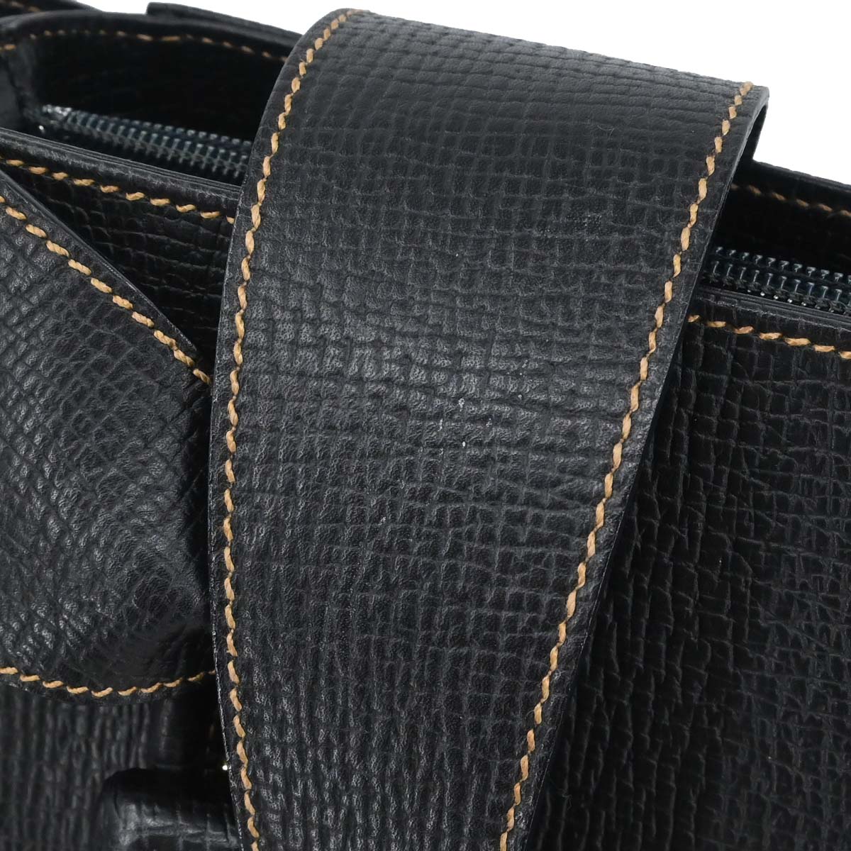 Loewe Black Leather Shoulder Tote Bag