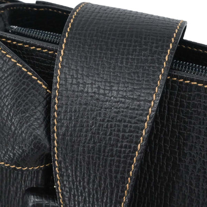 Loewe Black Leather Shoulder Tote Bag