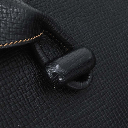 Loewe Black Leather Shoulder Tote Bag