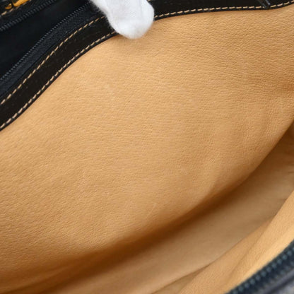 Loewe Black Leather Shoulder Tote Bag