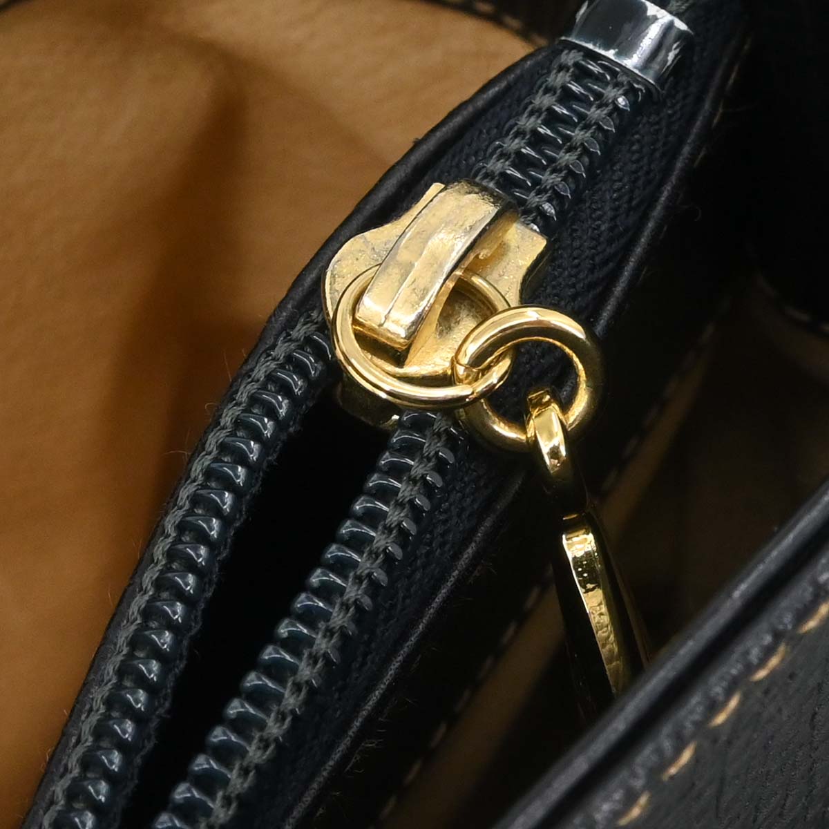 Loewe Black Leather Shoulder Tote Bag